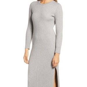 WAYF X BFF Hollie Long Sleeve Sweater Dress